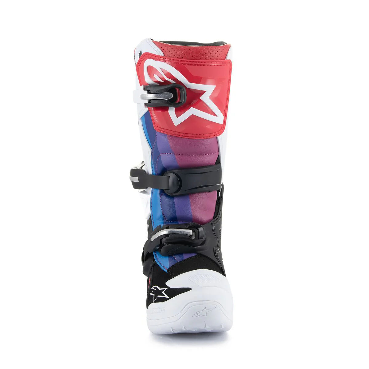 Alpinestars Tech 7S Youth Boots White Black Rainbow - Image 2