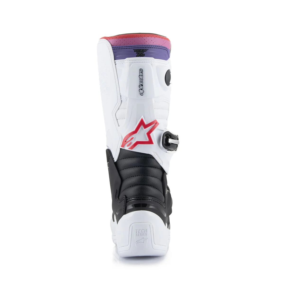Alpinestars Tech 7S Youth Boots White Black Rainbow - Image 5