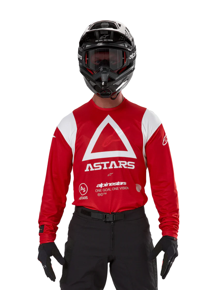 Alpinestars Techdura Enduro Jersey - Bright Red - Image 5