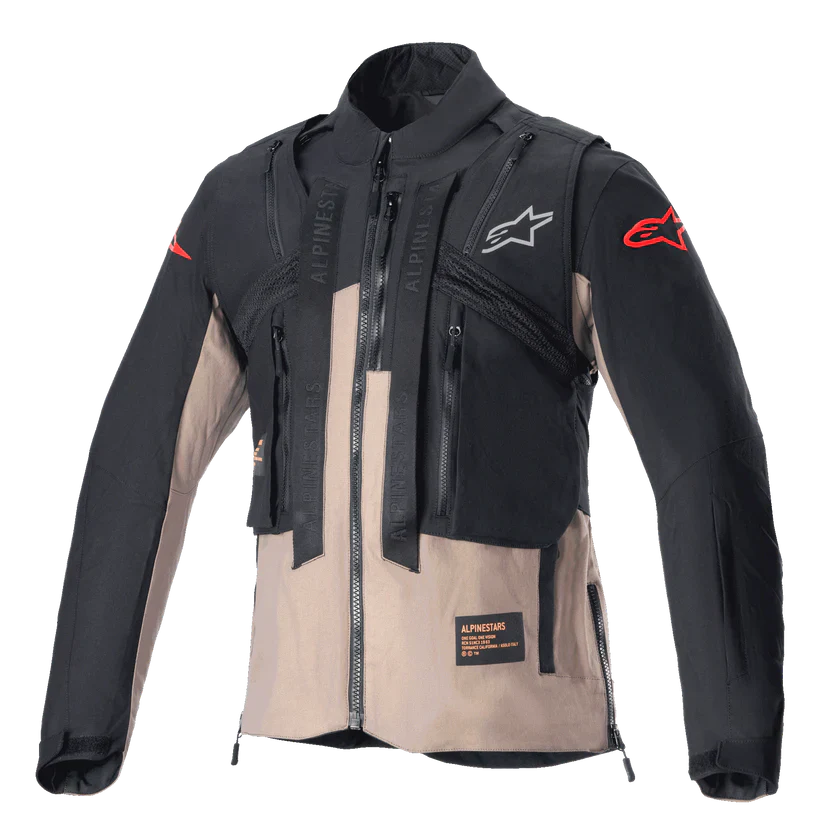 Alpinestars Techdura Off Road Jacket - Black Falcon Brown - Image 5