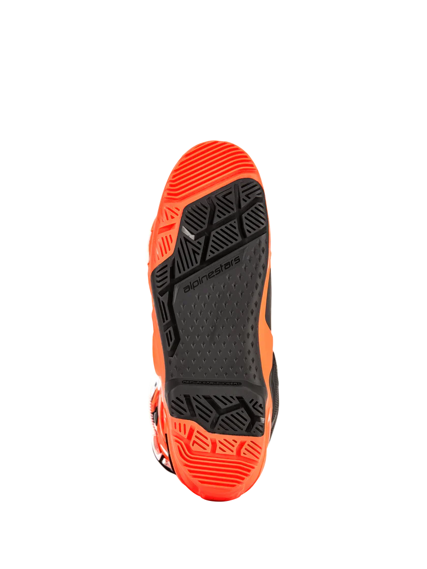Alpinestars Tech 10 Enduro Boots Orange Fluo Black White - Image 5