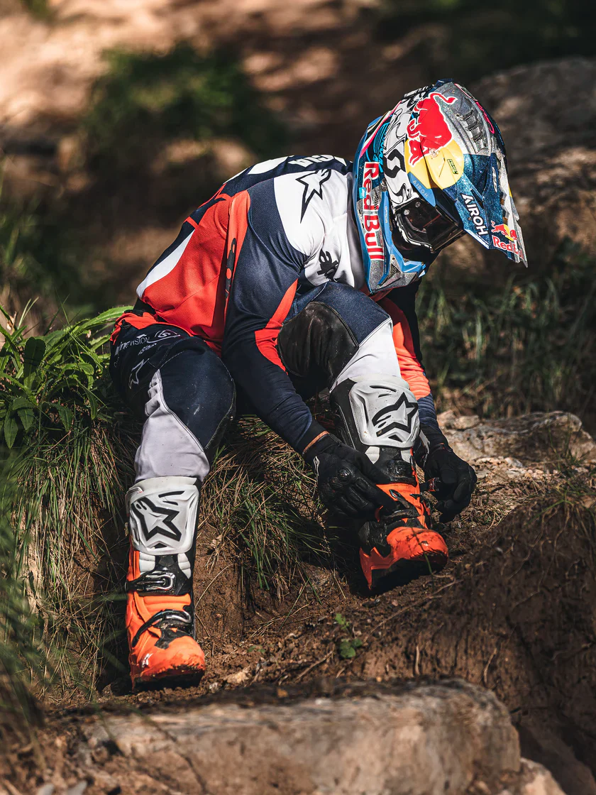 Alpinestars Tech 10 Enduro Boots Orange Fluo Black White - Image 7