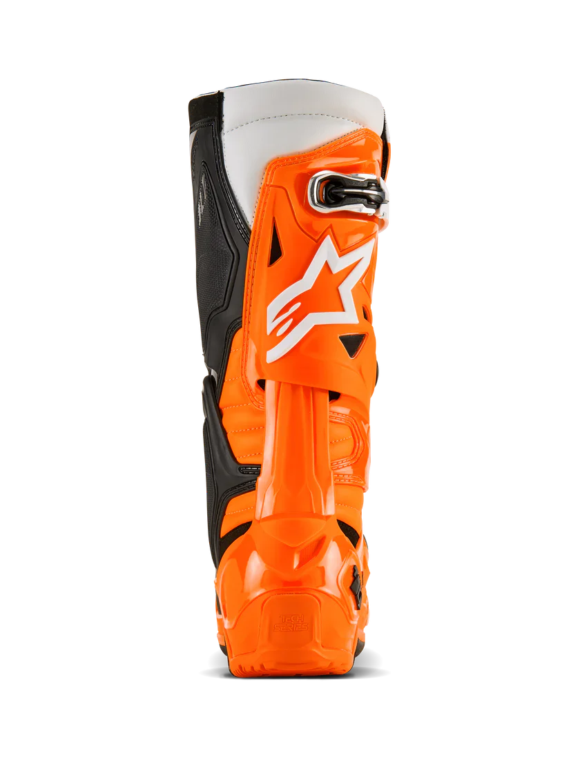 Alpinestars Tech 10 Enduro Boots Orange Fluo Black White - Image 9