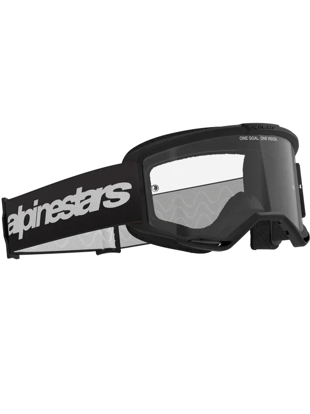 Alpinestars Vision 3 Wordmark Goggles Black - Clear Lens