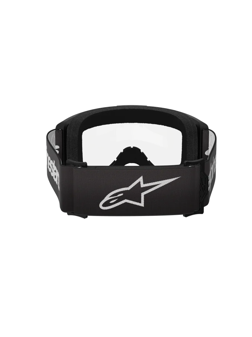 Alpinestars Vision 3 Wordmark Goggles Black - Clear Lens - Image 3