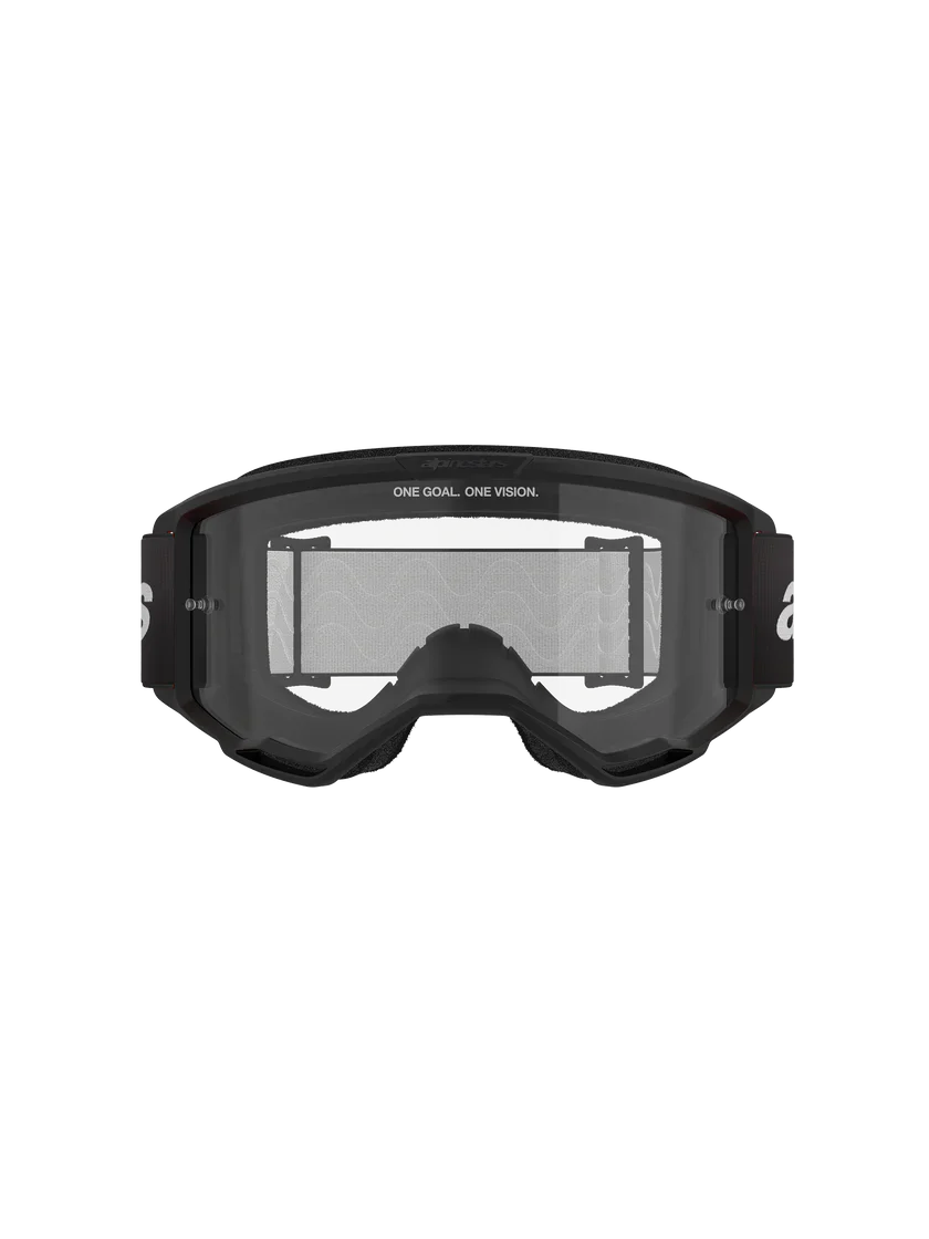 Alpinestars Vision 3 Wordmark Goggles Black - Clear Lens - Image 4