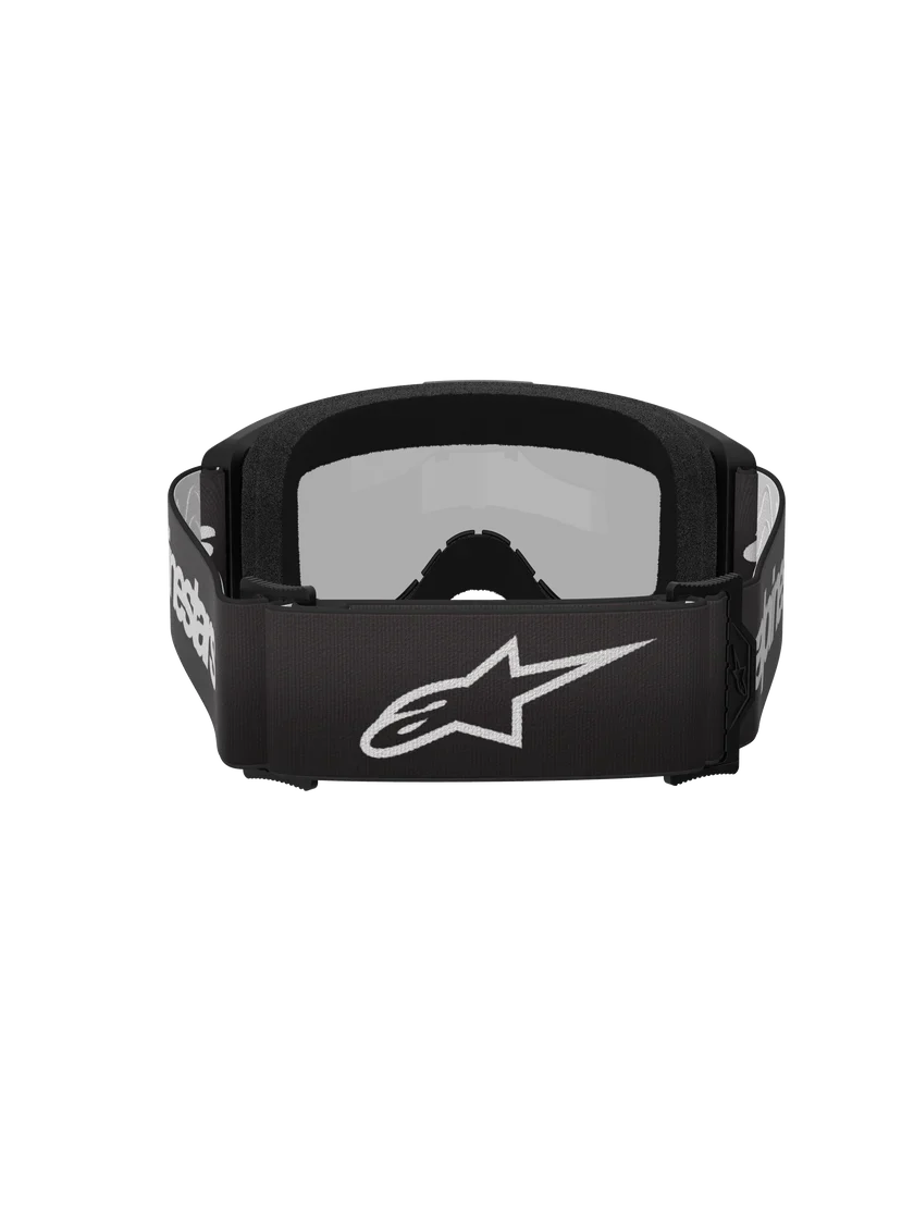 Alpinestars Vision 3 Wordmark Goggles Black - Silver Mirror Lens - Image 3