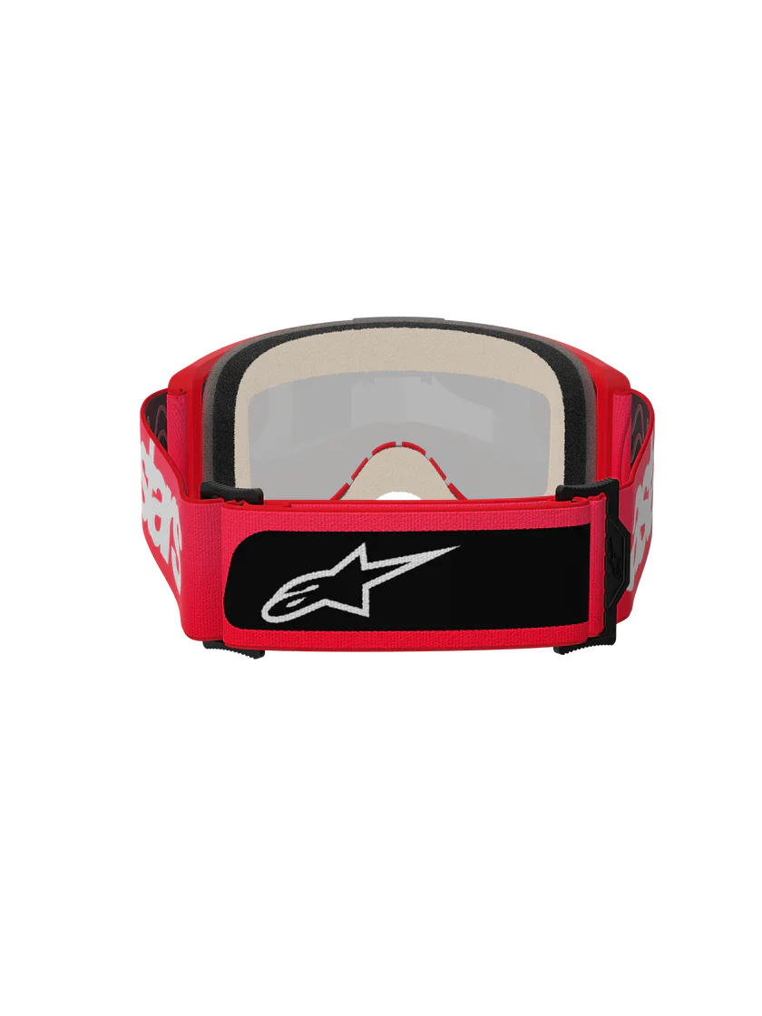 Alpinestars Vision 5 Blaze Goggles Red - Gold Mirror Lens - Image 3