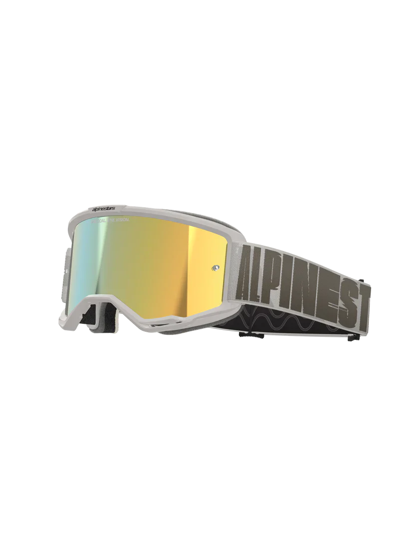 Alpinestars Vision 5 Hollow Goggles Wind - Gold Mirror Lens - Image 2