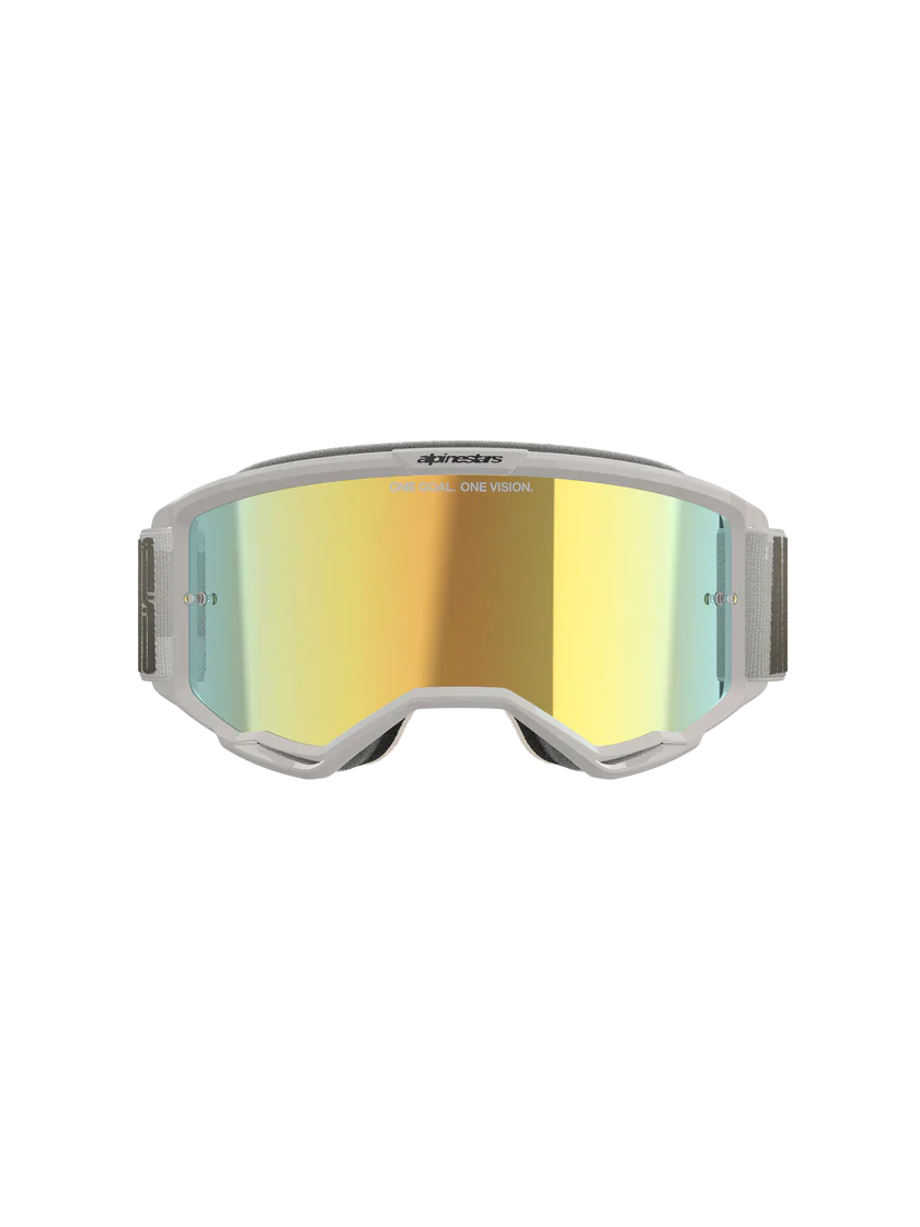 Alpinestars Vision 5 Hollow Goggles Wind - Gold Mirror Lens - Image 4