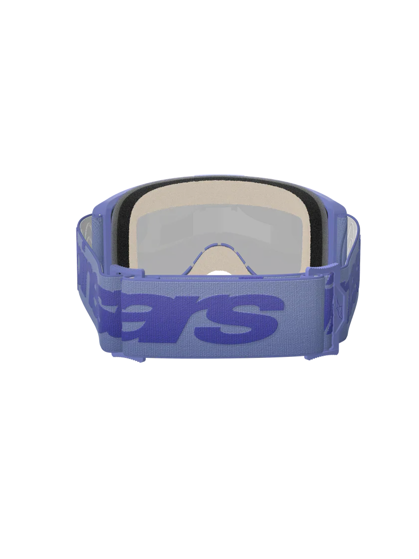 Alpinestars Vision 5 Wordmark Goggles Purple - Blue Mirror Lens - Image 3