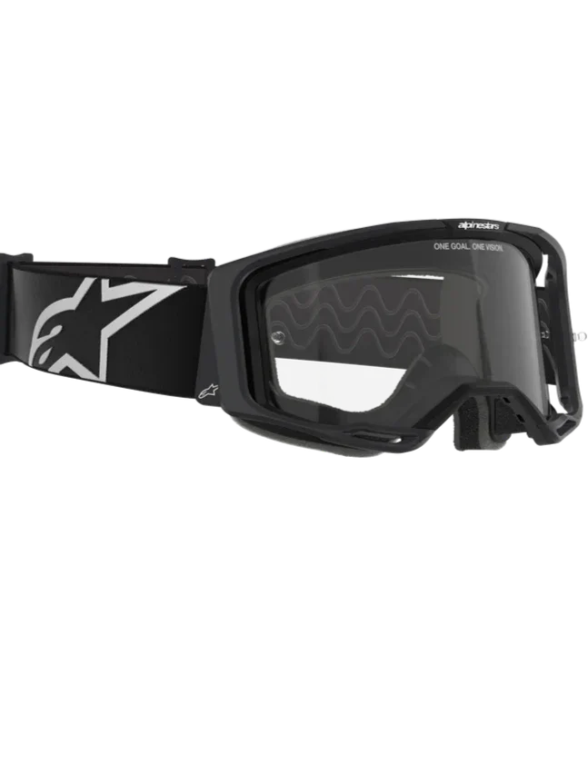 Alpinestars Vision 8 Goggles Black - Clear Lens
