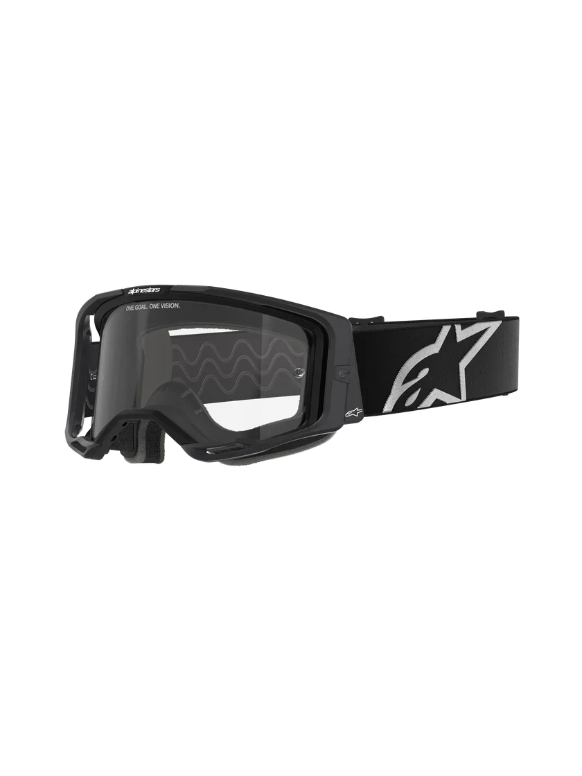 Alpinestars Vision 8 Goggles Black - Clear Lens - Image 2