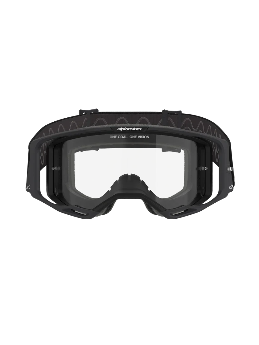 Alpinestars Vision 8 Goggles Black - Clear Lens - Image 4