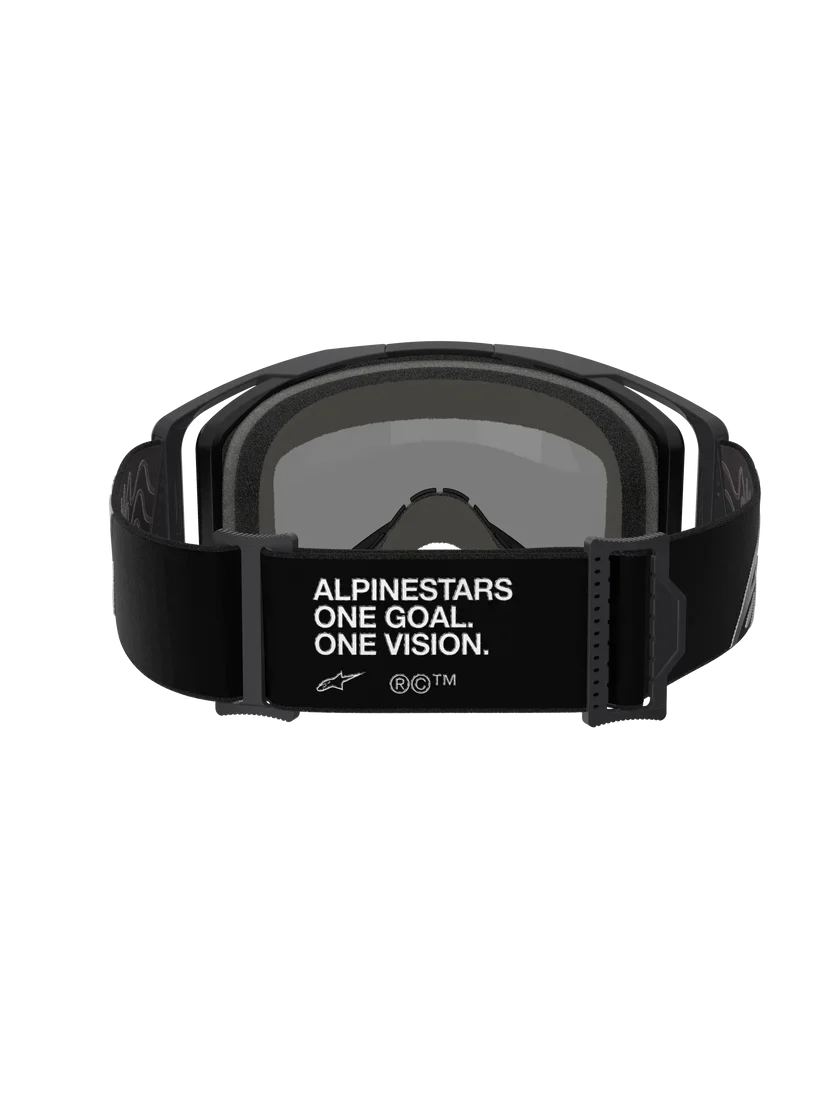Alpinestars Vision 8 Goggles Black - Red Mirror Lens - Image 3