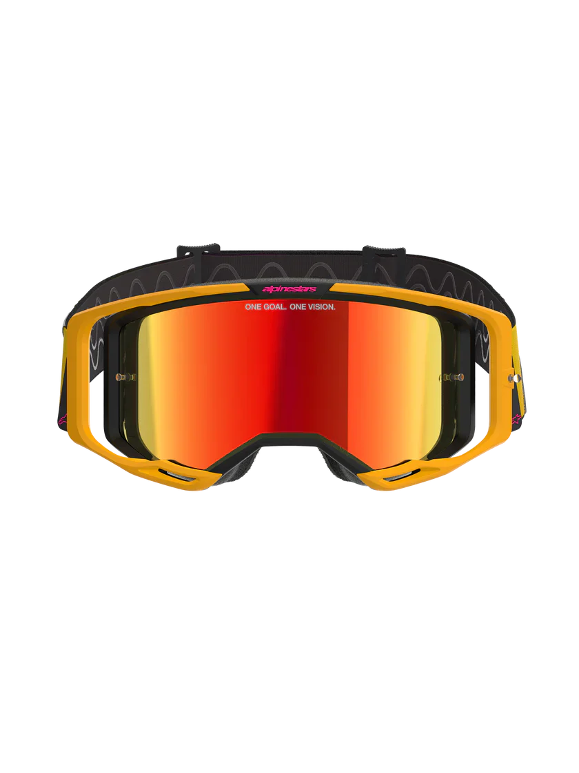 Alpinestars Vision 8 Goggles Yellow Pink - Image 4