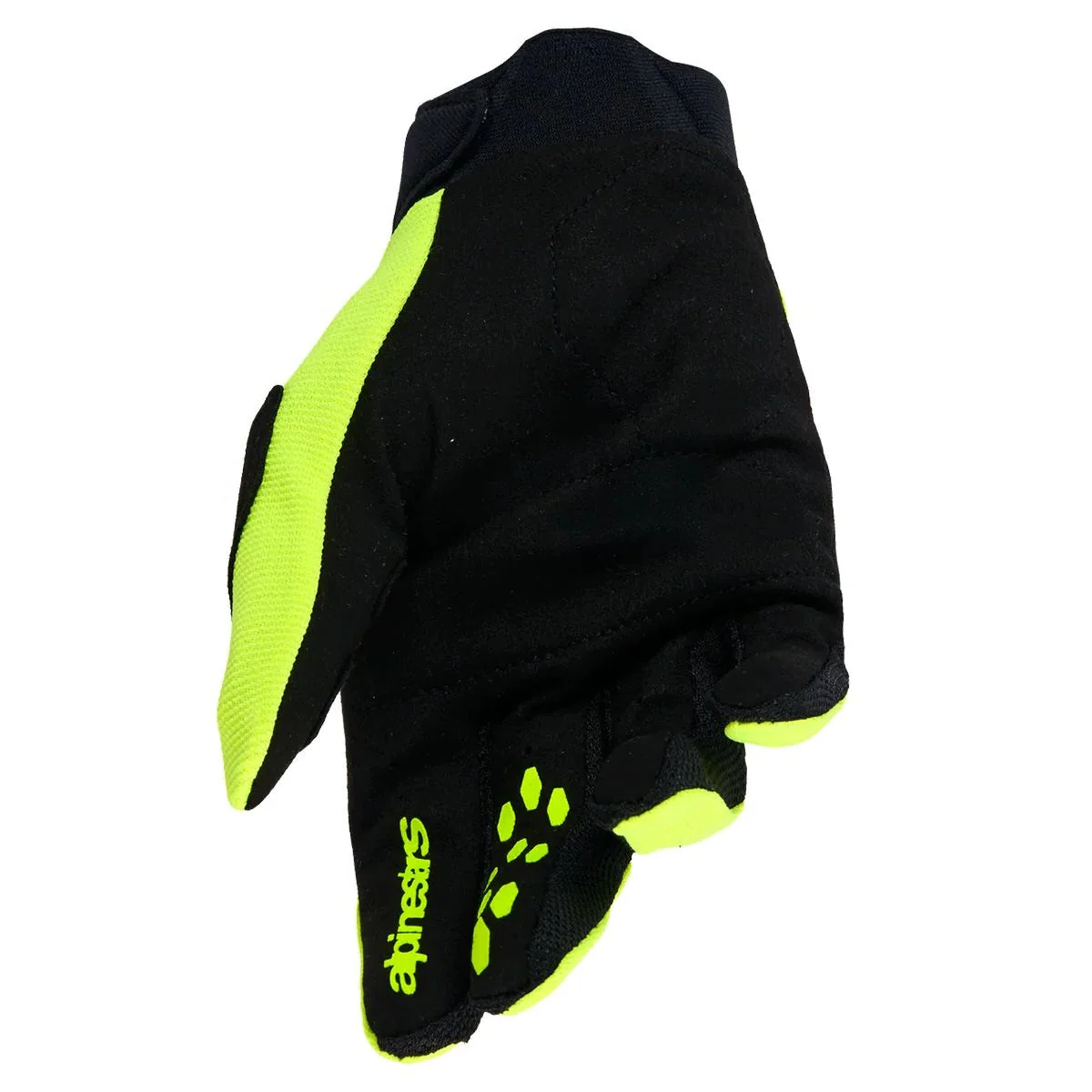 Alpinestars Youth and Kids Full Bore V2 Gloves Yellow Fluo Black - Image 3