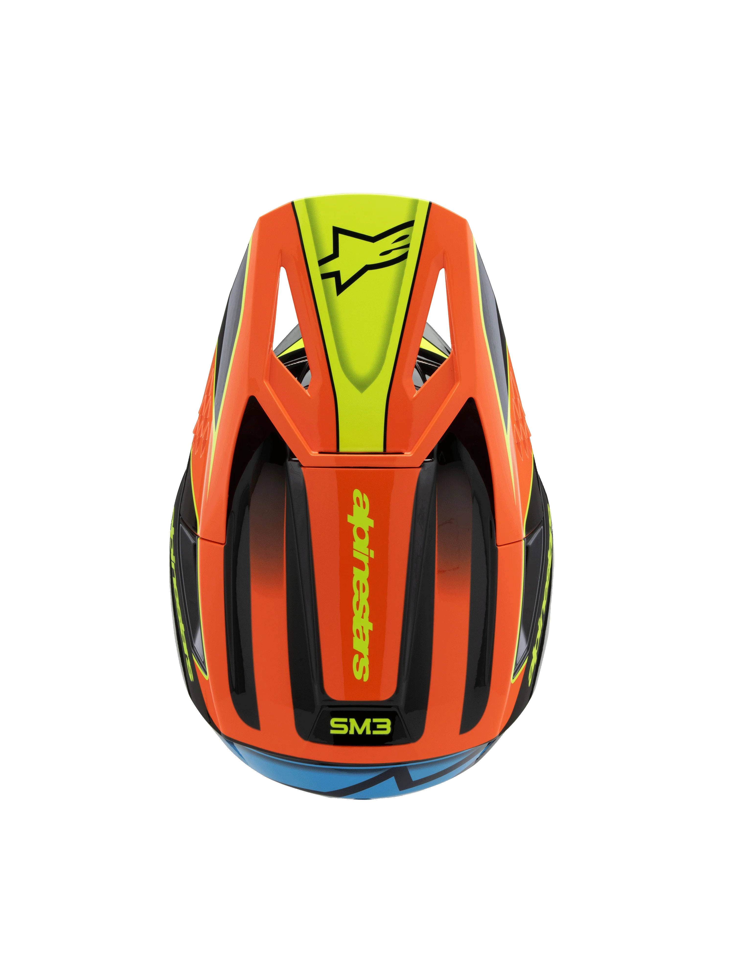 Alpinestars Youth Helmet SM3 Fray Red Yellow Black Gloss - Image 6