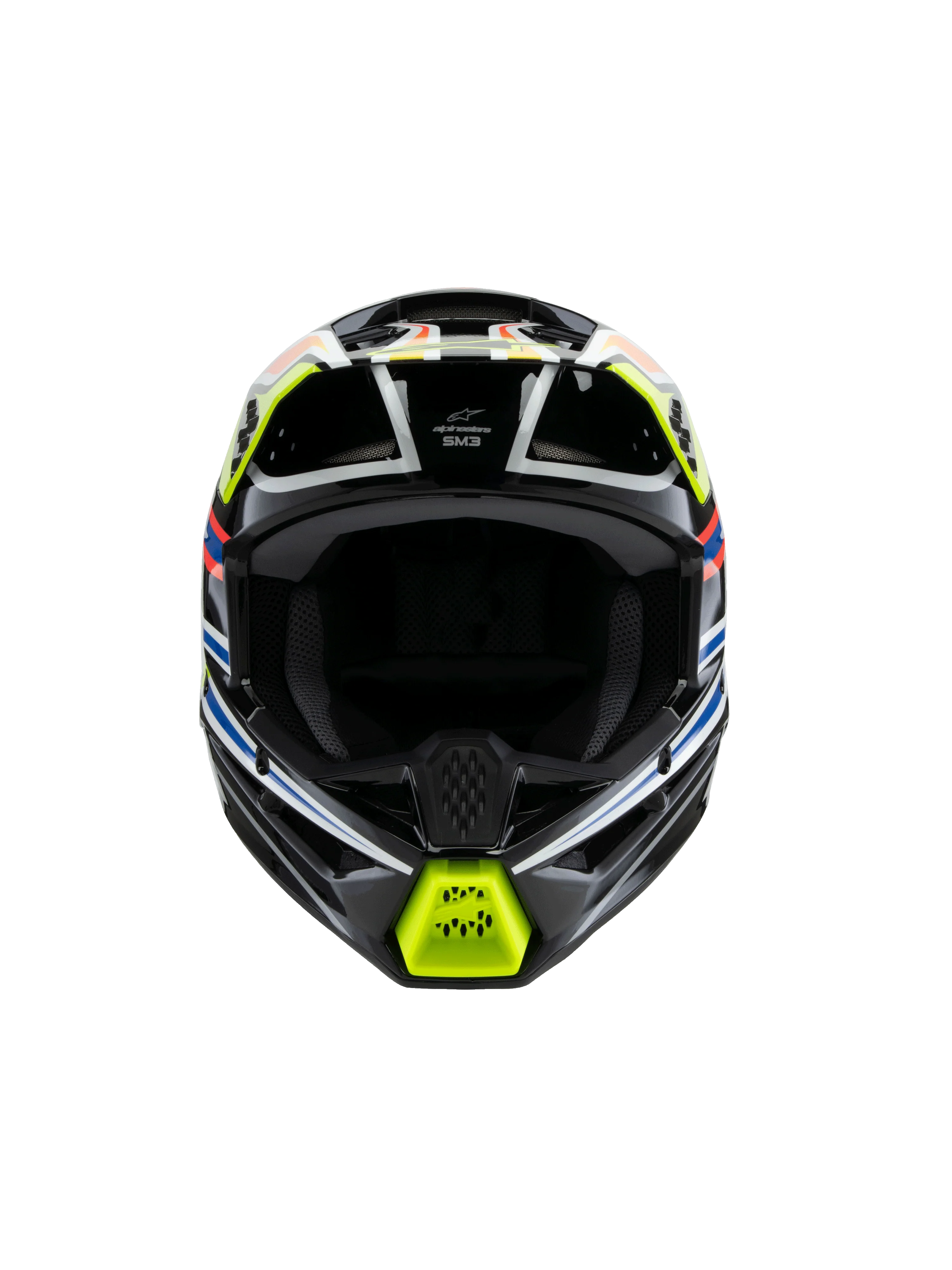 Alpinestars Youth Helmet SM3 Wurx Black Yellow Blue Red - Image 7