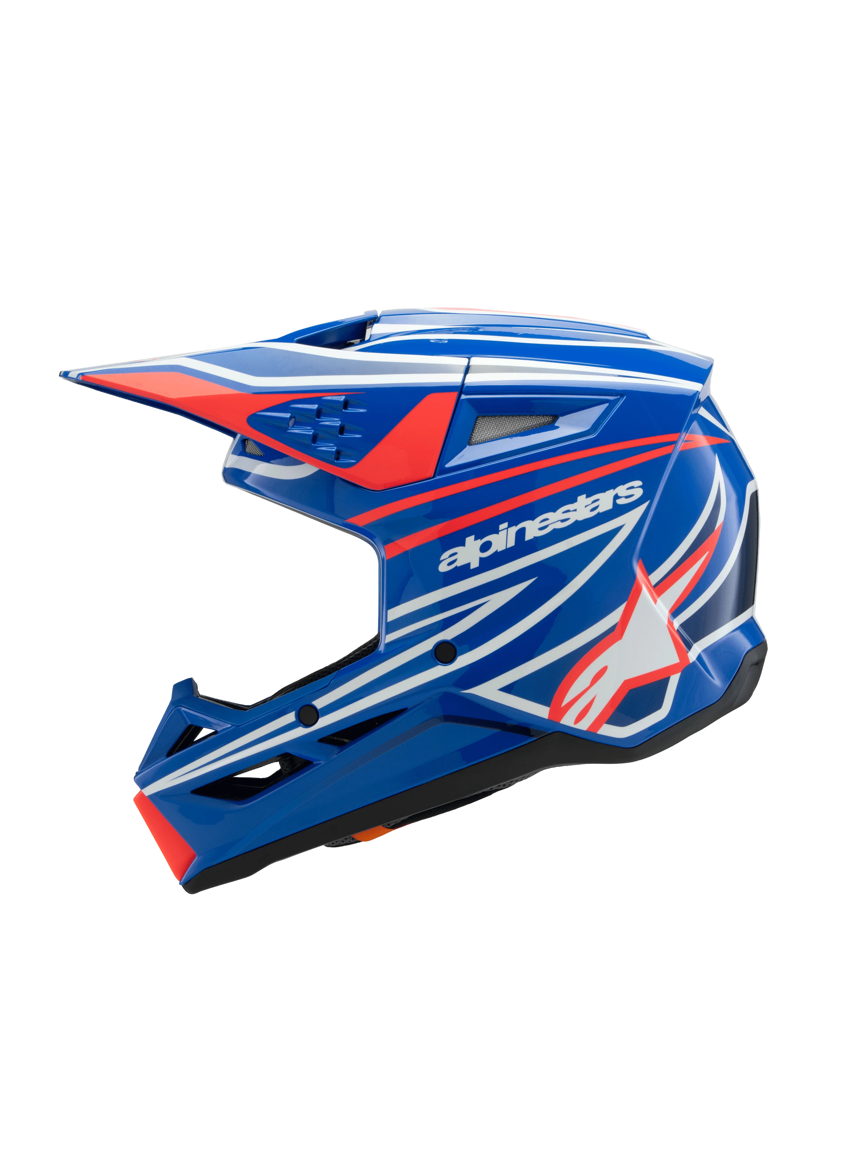 Alpinestars Youth Helmet SM3 Wurx Blue Red White - Image 3