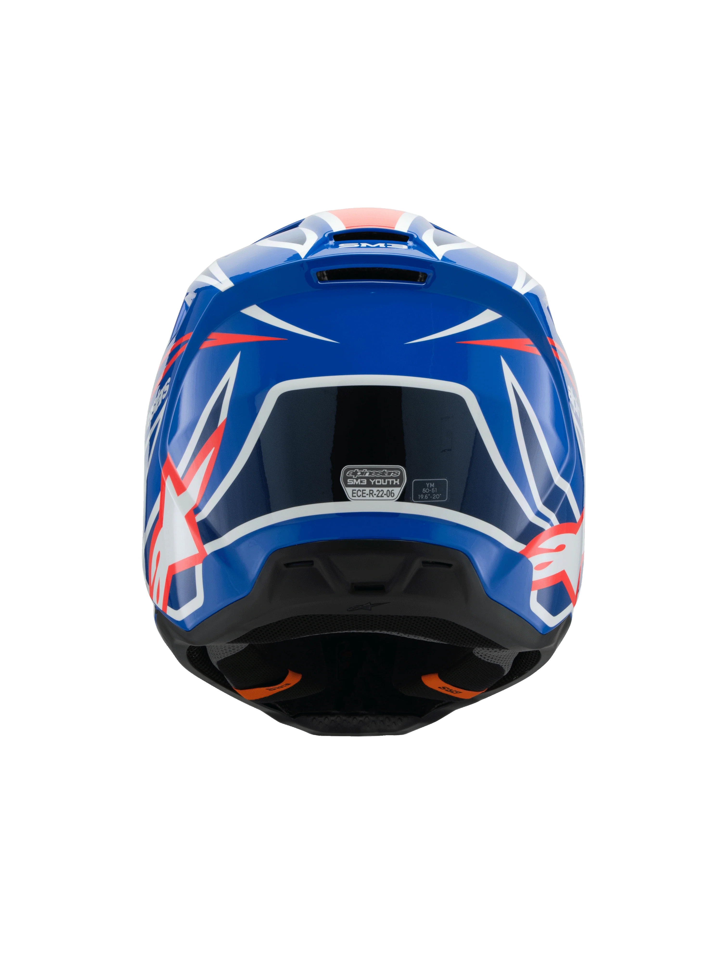 Alpinestars Youth Helmet SM3 Wurx Blue Red White - Image 5