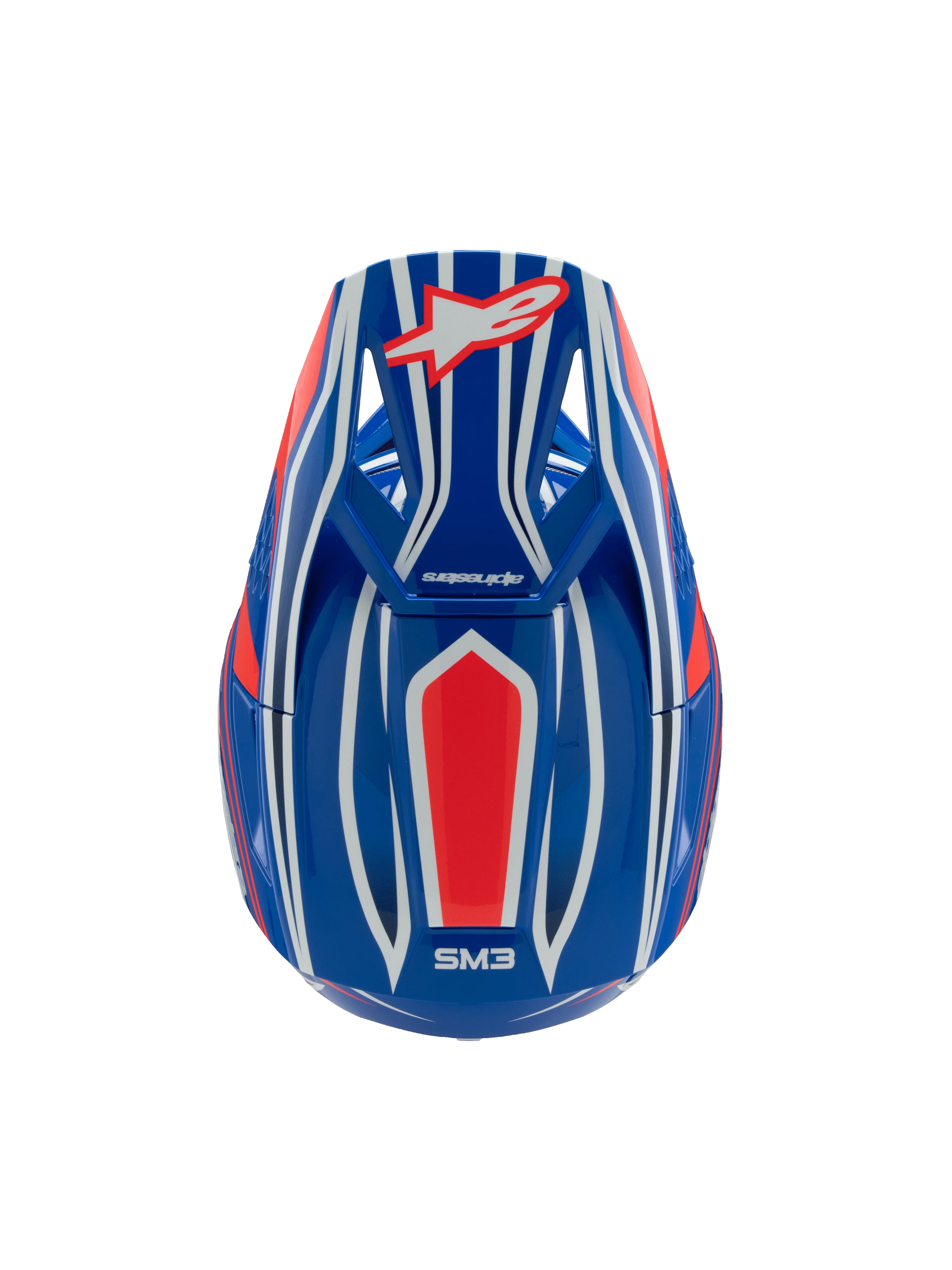 Alpinestars Youth Helmet SM3 Wurx Blue Red White - Image 6