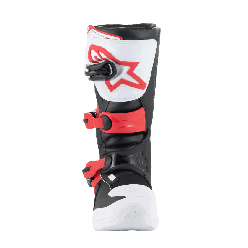 Alpinestars Youth Tech 3S Boots - White Black Bright Red - Image 2