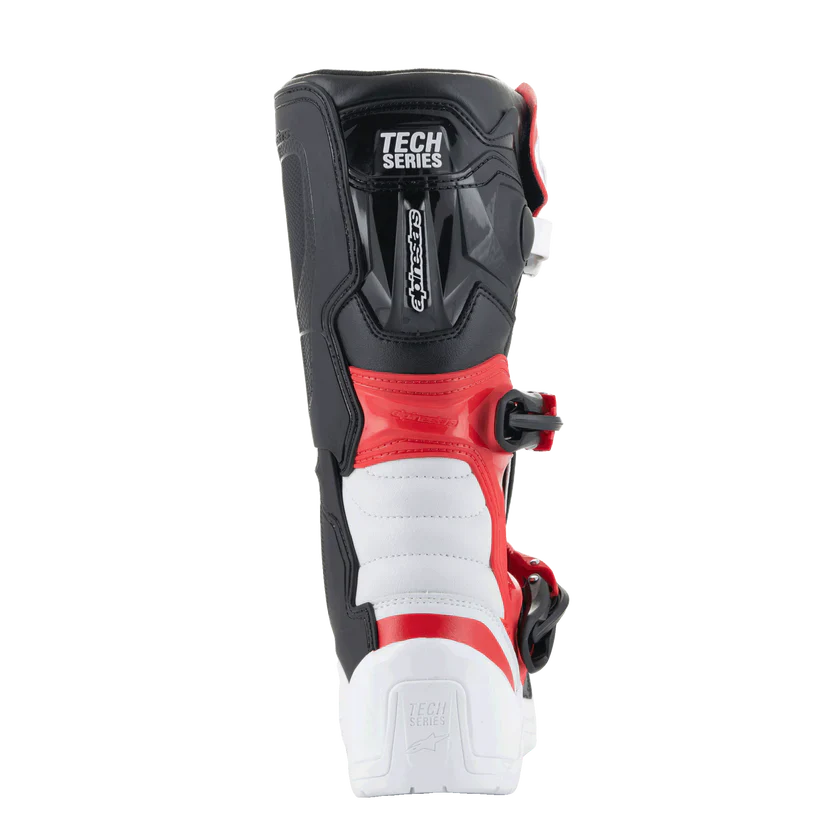 Alpinestars Youth Tech 3S Boots - White Black Bright Red - Image 5
