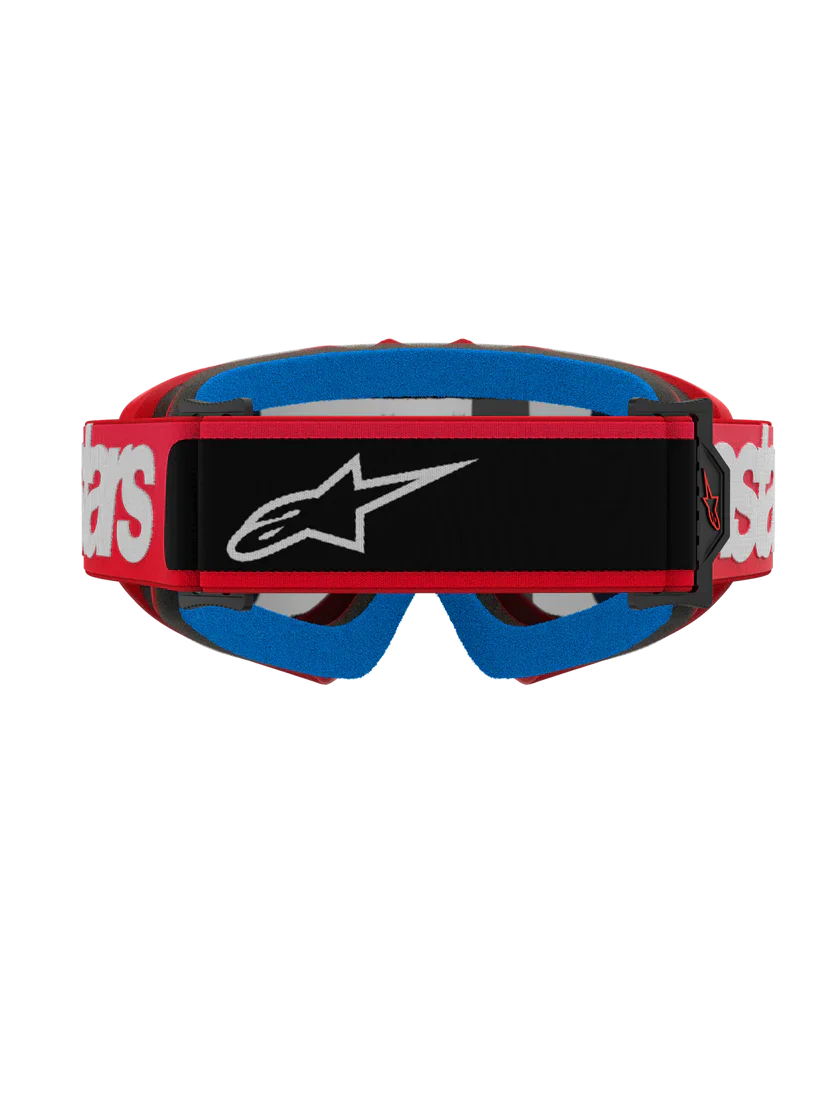 Alpinestars Vision Youth Blaze Goggles Red - Silver Mirror Lens - Image 3