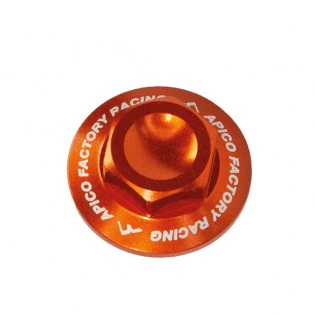 Apico Aluminium  Front Axle Nut - KTM Orange