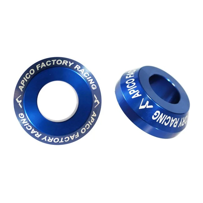 Apico Aluminium Wheel Spacers - Rear Yamaha - Blue