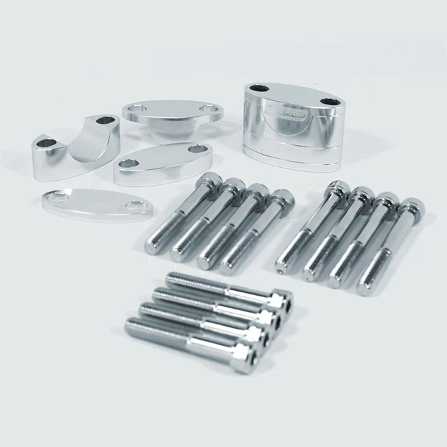 Apico Universal Handlebar Riser Kit 28.6mm Silver
