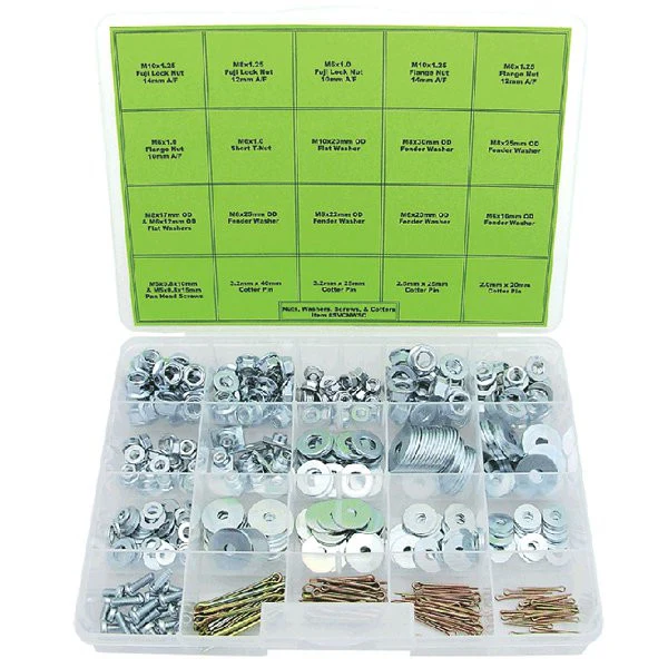 Bolt Hardware Assortment Box Nuts, Washers, Screws & Pins