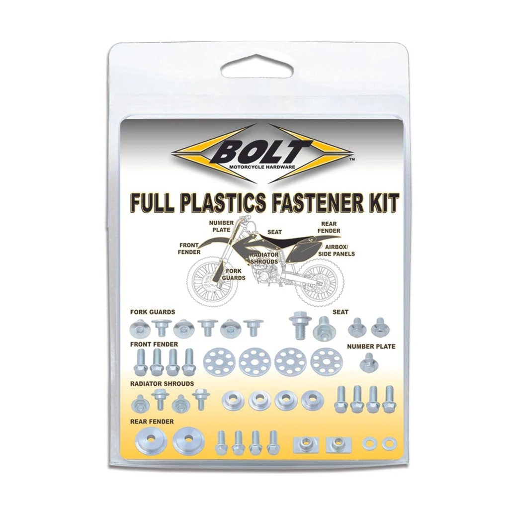 Bolt Plastic Fastener Kit Honda CRF450R 02-04