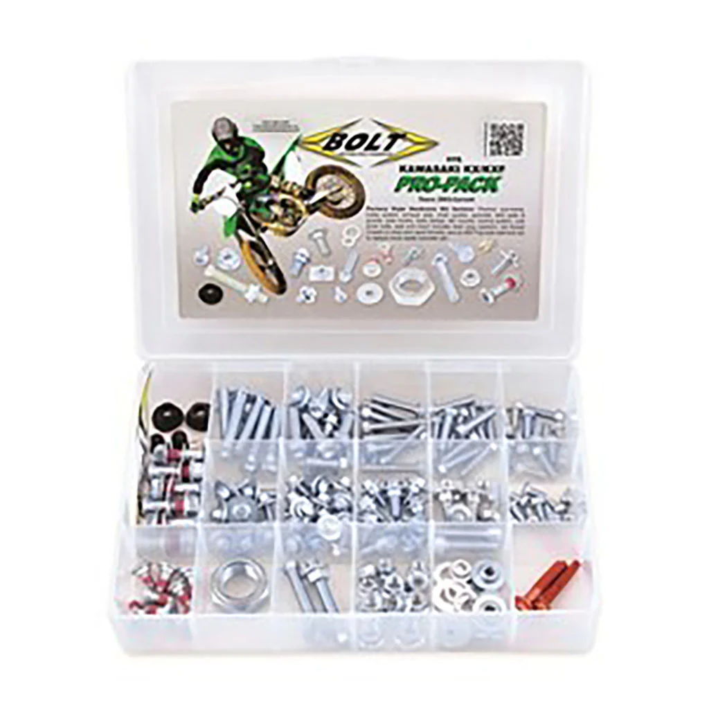 Bolt Pro Pack Bolt Kit Kawasaki KX/KXF