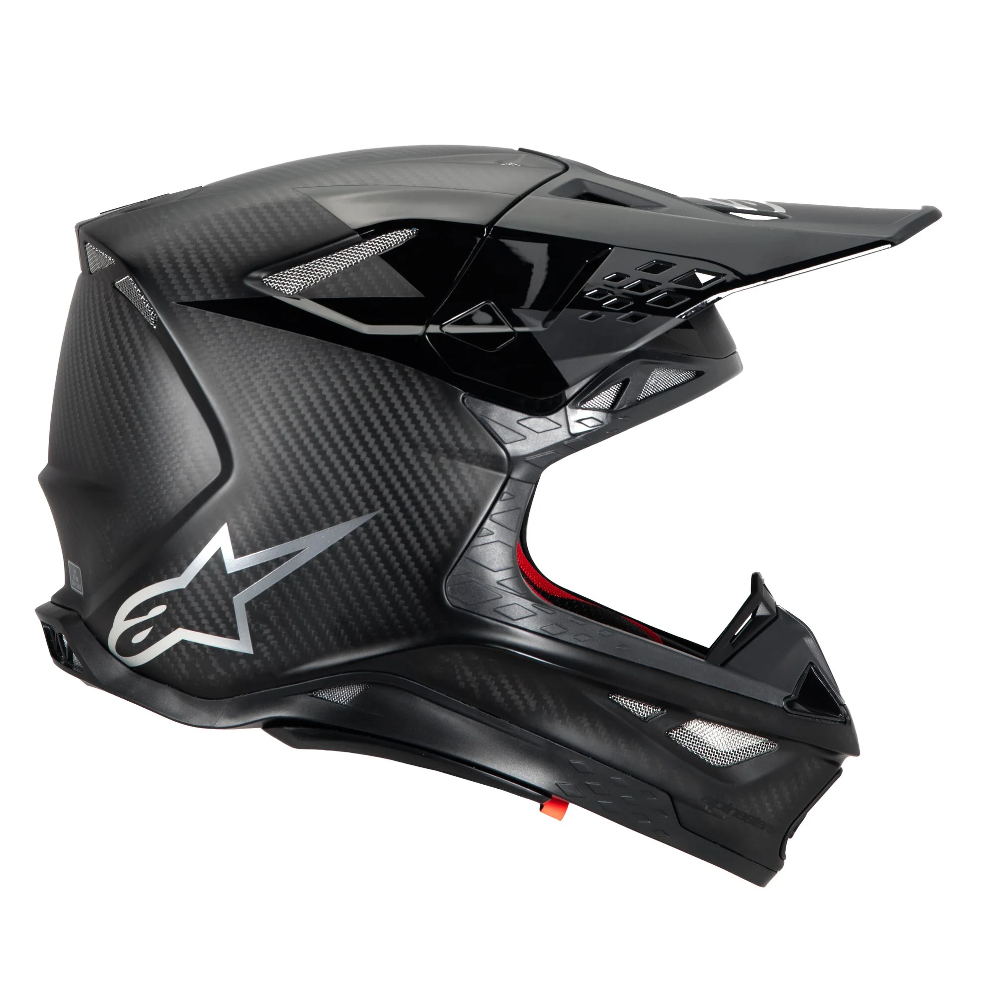 Alpinestars Helmet Supertech SM10 Fame Black Carbon Matt Glossy - Image 3