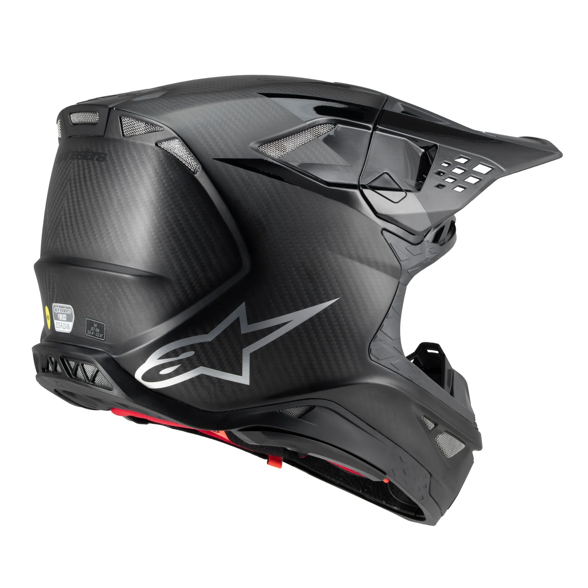 Alpinestars Helmet Supertech SM10 Fame Black Carbon Matt Glossy - Image 6