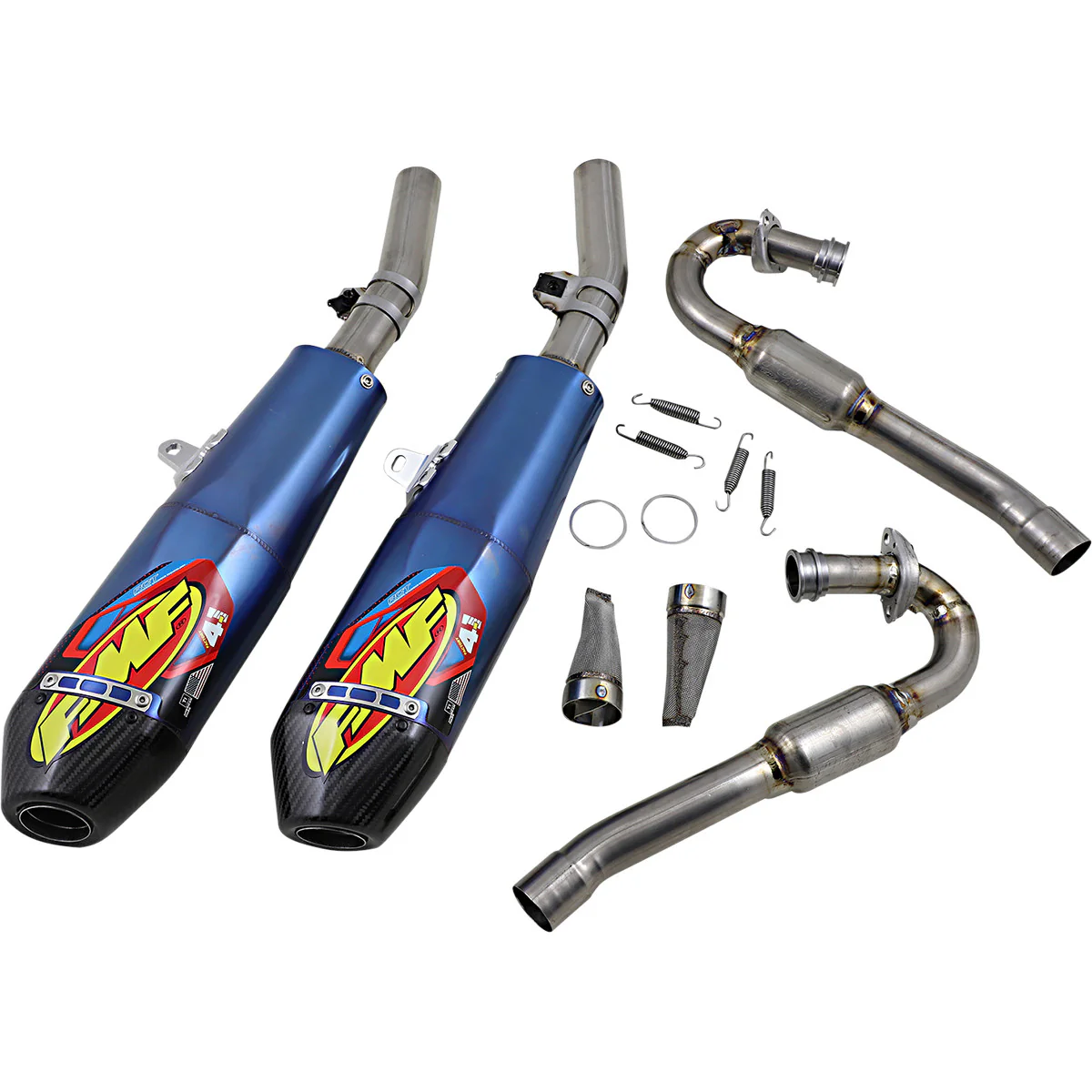 FMF Factory Blue Titanium 4.1 Dual Exhaust System Honda CRF