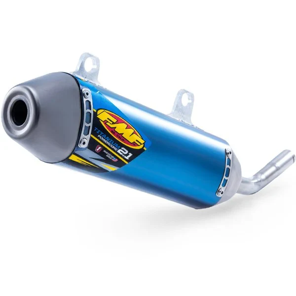FMF Powercore 2.1 Blue Titanium 2 Stroke Silencer - Husqvarna TC