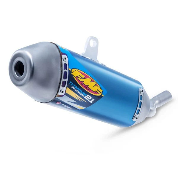 FMF Powercore 2.1 Blue Titanium 2 Stroke Silencer - Husqvarna TE
