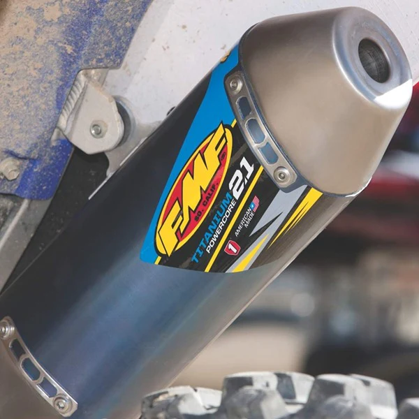 FMF Blue Titanium Powercore 2.1 2 Stroke Silencer - KTM SX - Image 2