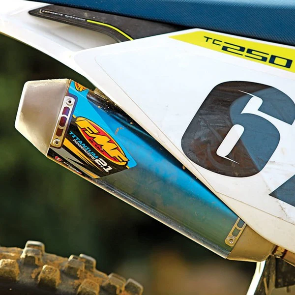 FMF Blue Titanium Powercore 2.1 2 Stroke Silencer - KTM SX - Image 3
