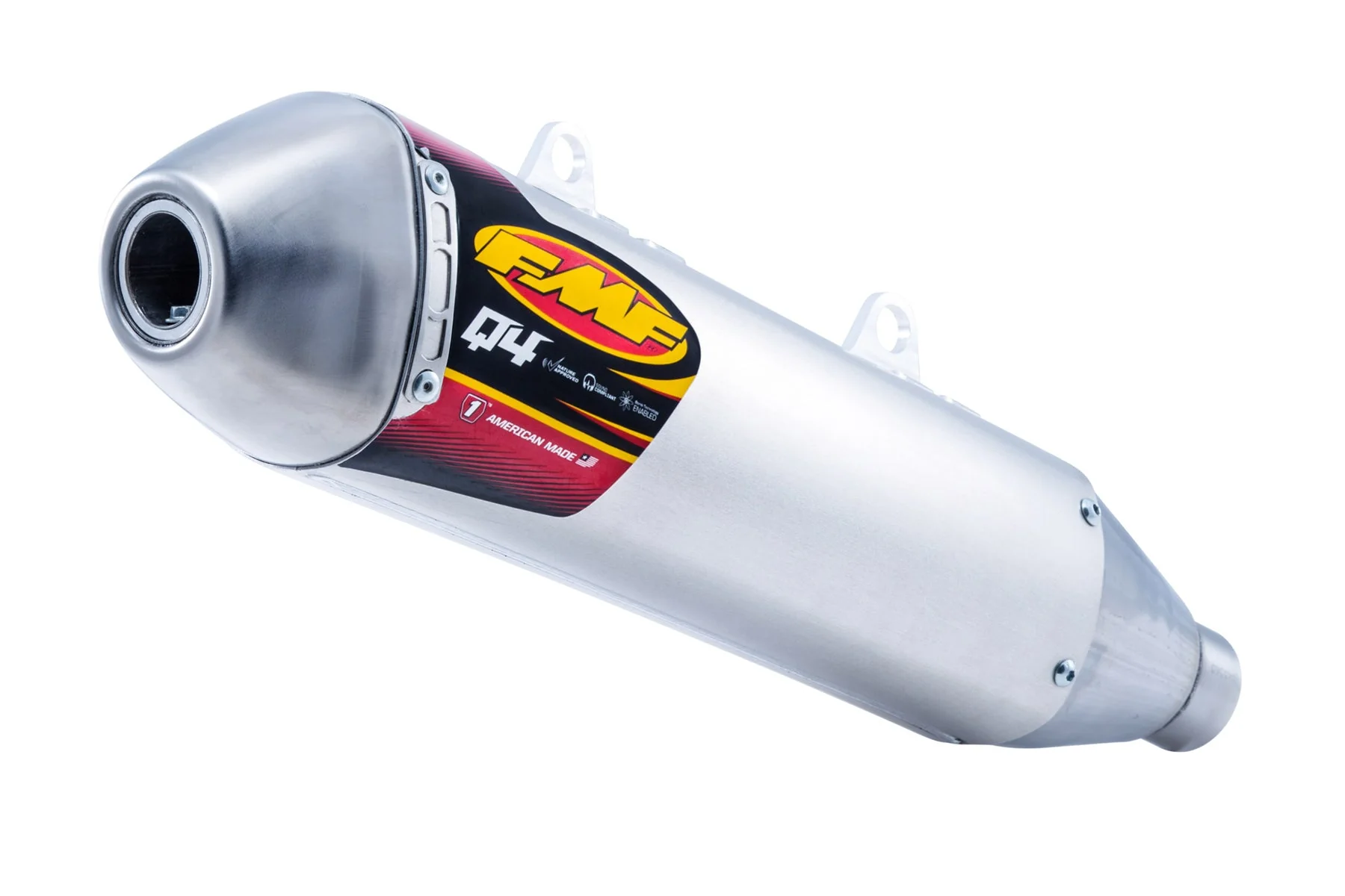 FMF Q4 Hex Series Stainless Slip On Silencer - KTM EXCF - Image 2
