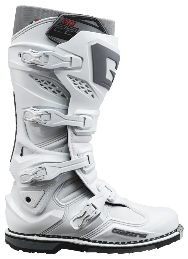 Gaerne SG22 Anthracite White Motocross Boots - Image 2