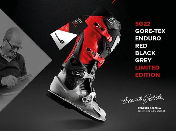 Gaerne SG22 Gore-Tex Enduro Ltd Editon Boot - Red Black Grey - Image 7