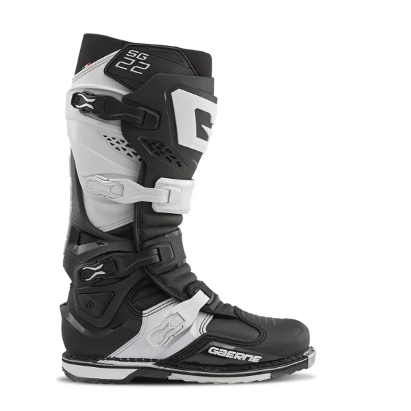 Gaerne SG22 Black White Motocross Boots - Image 7
