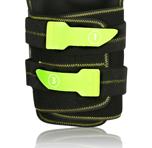 Acerbis Gorilla Knee Guards Grey Yellow - Image 4