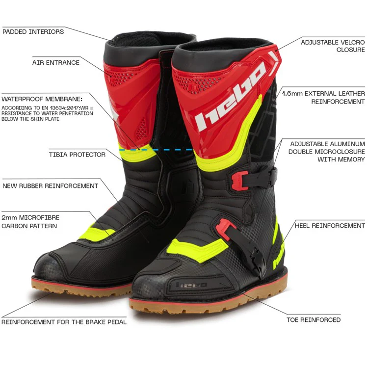 Hebo Tech 3.0 Waterproof Trials Boot - Black - Image 3