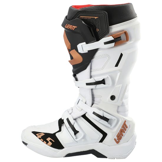 Leatt Moto 4.5 White Black Motocross Boots - Image 2