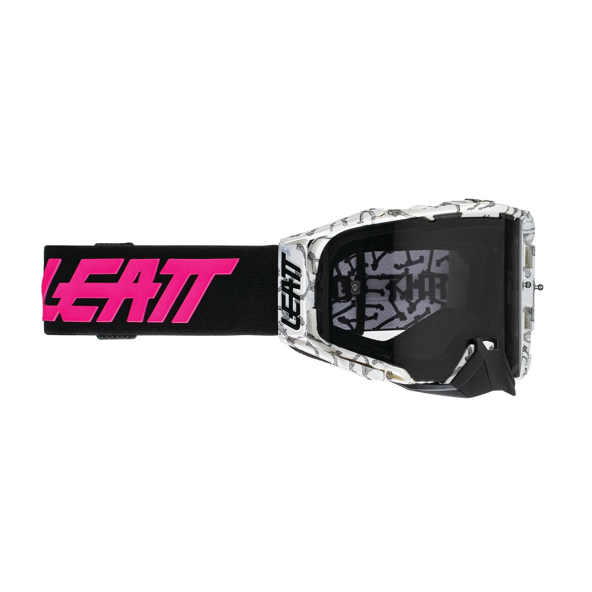 Leatt 6.5 Velocity Bones Smoke Lens Tear Off Goggle